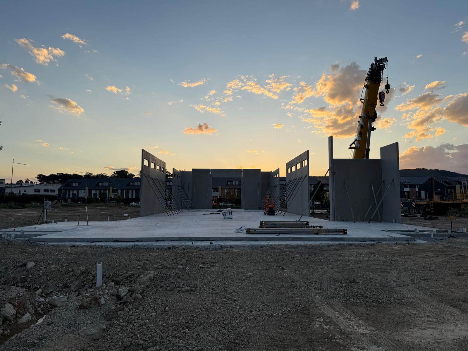 Precast walls installed — 03 April 2025 — photo 1